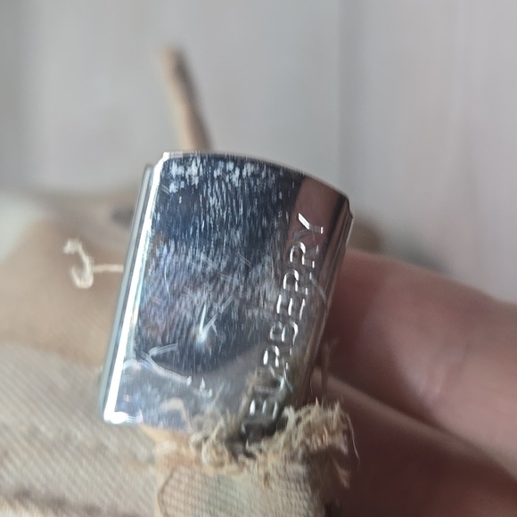 Burberry Mens Striped Beige & Tan Baseball Cap Sz Xl - Picture 9 of 15